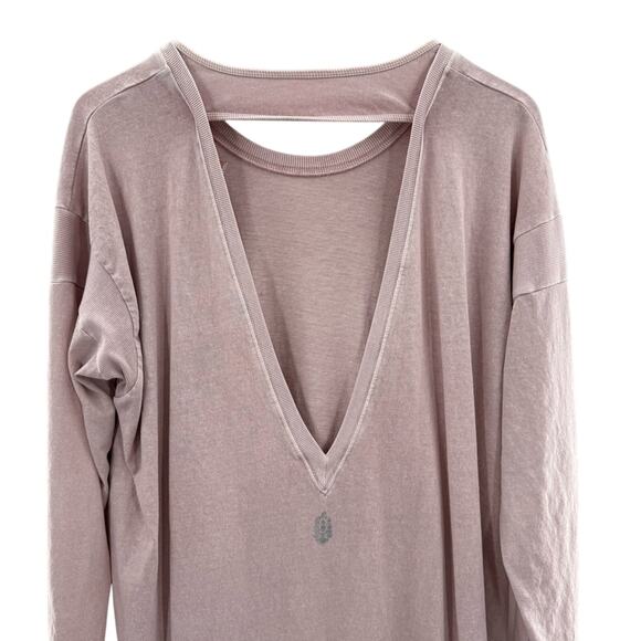 Free People Movement Long Game Tunic Dress 100% Cotton Pink Oversized Size Med. - Picture 7 of 11